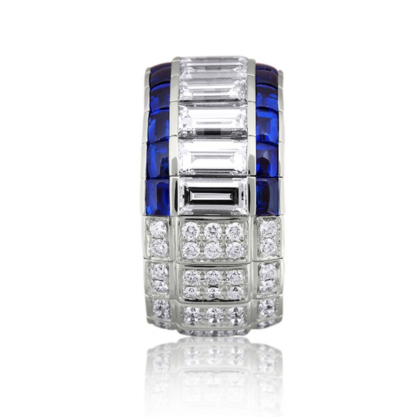 Picchiotti Xpandable™ Blue Sapphire & Diamond Ring